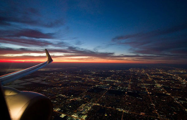 Paling Populer 21 Foto Pemandangan Malam  Dari Pesawat  